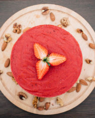 Raw Strawberry Cake – prajitura capsuni – Greenlicious Oradea (2)